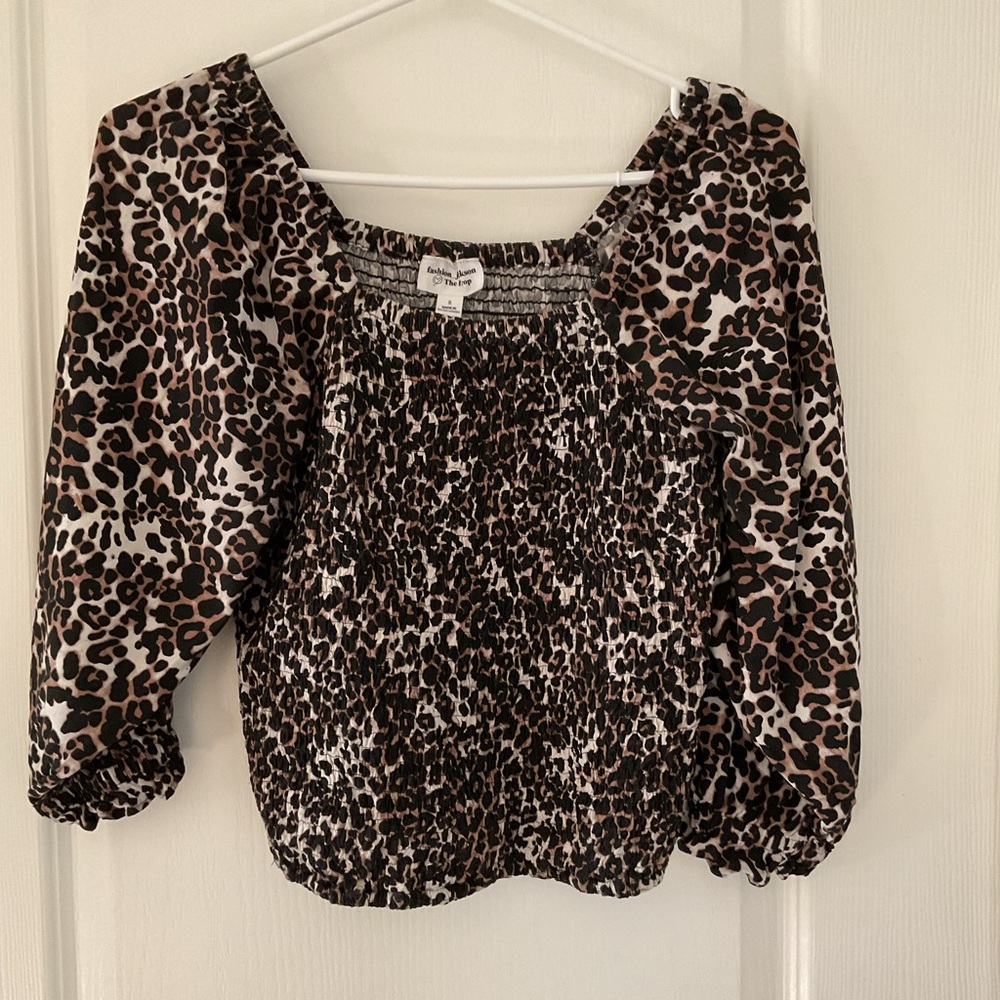 Animal print blouse
